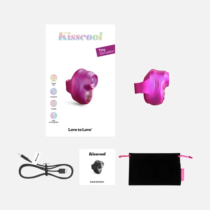 Love to Love Kisscool Finger Vibrator Iridescent Berry Female Sex Toys Love to Love Kisscool Finger Vibrator Iridescent Berry Female Sex Toys
