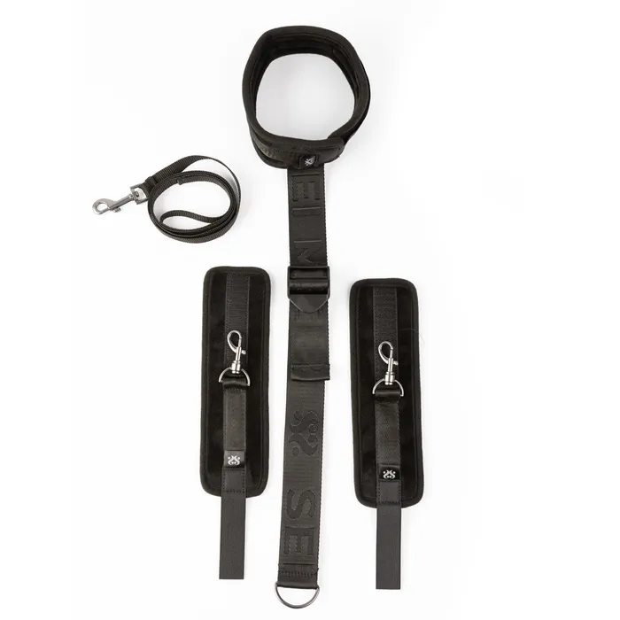 Male Sex Toys SEI MIO Neck Firmly In Check Adjustable Neck and Wrist Restraint Kit