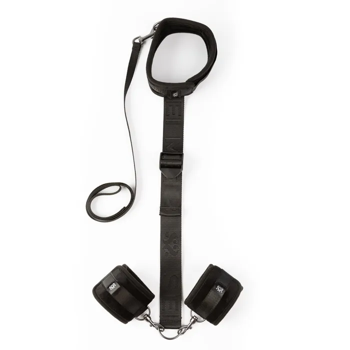 Male Sex Toys SEI MIO Neck Firmly In Check Adjustable Neck and Wrist Restraint Kit