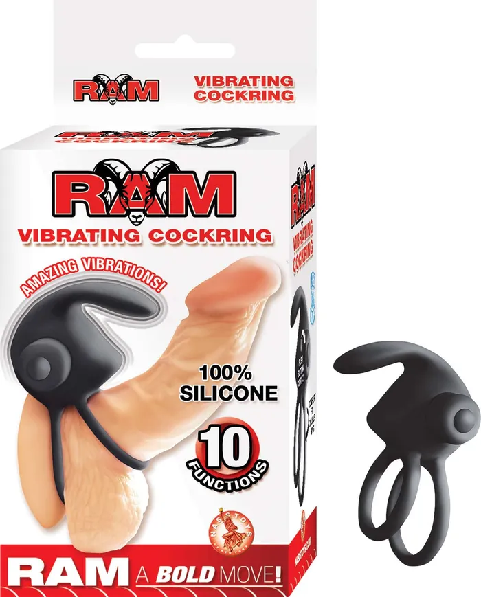 Nasstoys Anal Ram Vibrating Cockring Black