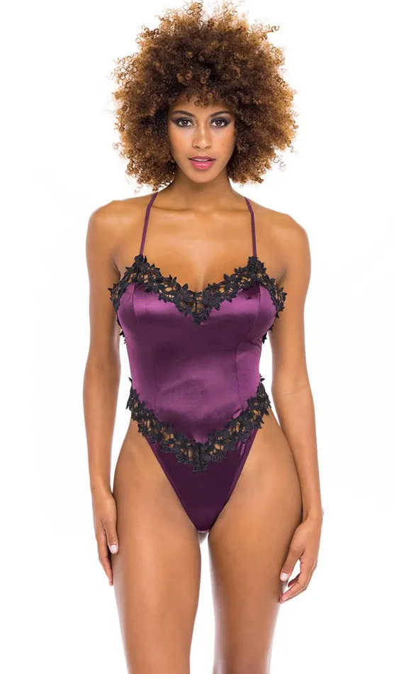 Ohlala Cherie Male Sex Toys Satin Microfiber Teddy With Trim