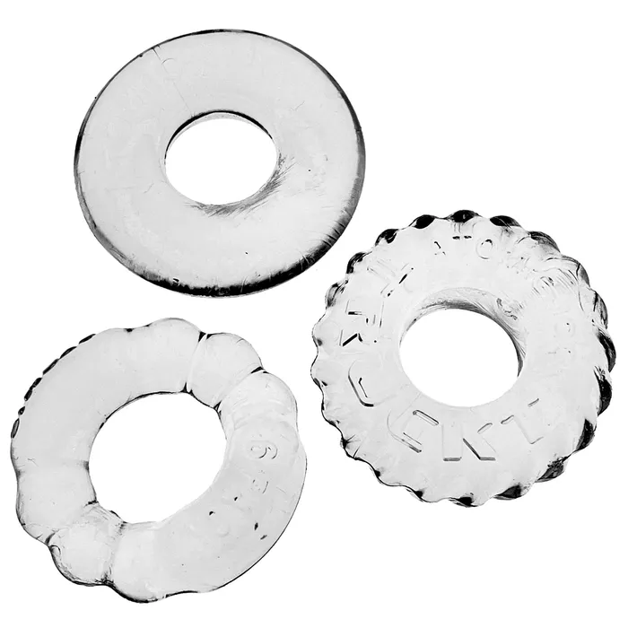 Oxballs Anal Bonemaker 3Pack Boner Rings Clear