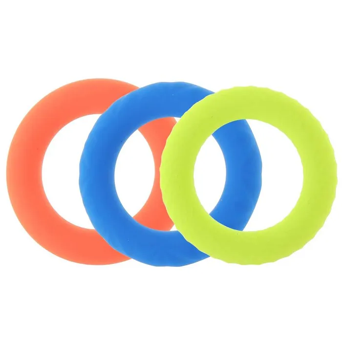 Pink Cherry Male Sex Toys Link Up UltraSoft Climax Cock Ring Set