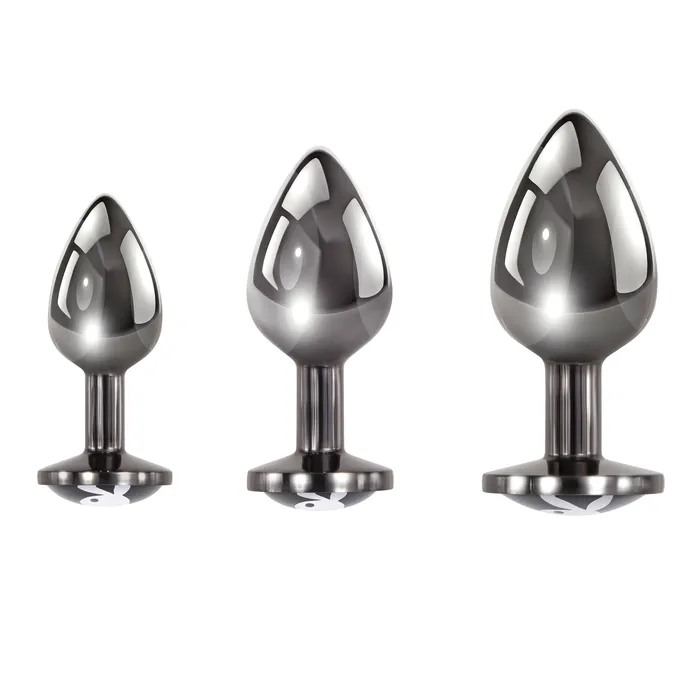 Playboy Pleasure Anal Playboy Pleasure Pleasure 3 Ways Butt Plug Hematite