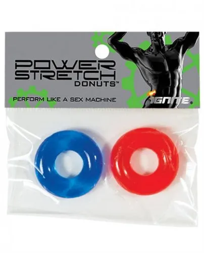 Power Stretch Donuts 2 Pack Red and Blue SI Novelties Vibrators