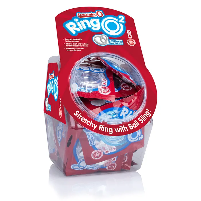 Screaming O Couples Ringo 2 36 Piece Fishbowl Assorted Colors