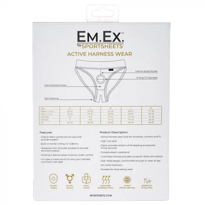 Sportsheets EmEx Active Harness Wear Silhouette XL ItsForMyFriend Female Sex Toys