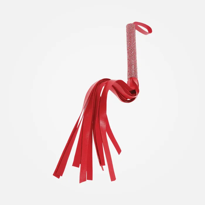 Sportsheets Female Sex Toys Sex Mischief Amor Red Sparkle 33cm Flogger Whip with Diamant Handle Sportsheets Female Sex Toys Sex Mischief Amor Red Sparkle 33cm Flogger Whip with Diamant Handle