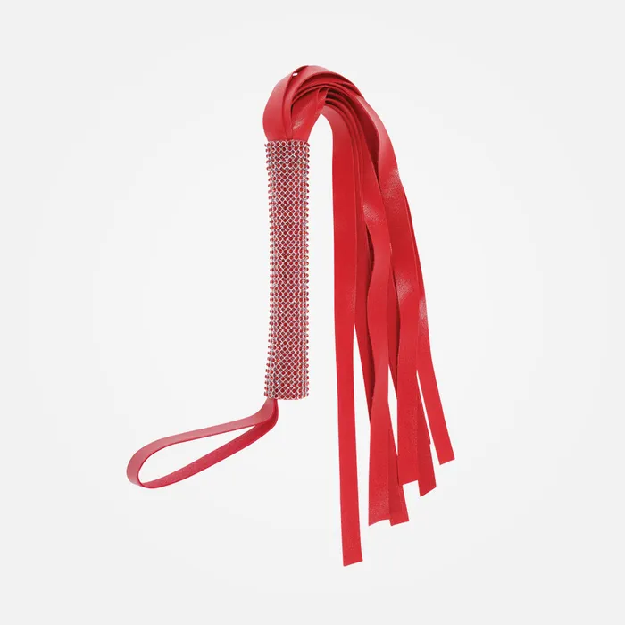 Sportsheets Female Sex Toys Sex Mischief Amor Red Sparkle 33cm Flogger Whip with Diamant Handle Sportsheets Female Sex Toys Sex Mischief Amor Red Sparkle 33cm Flogger Whip with Diamant Handle