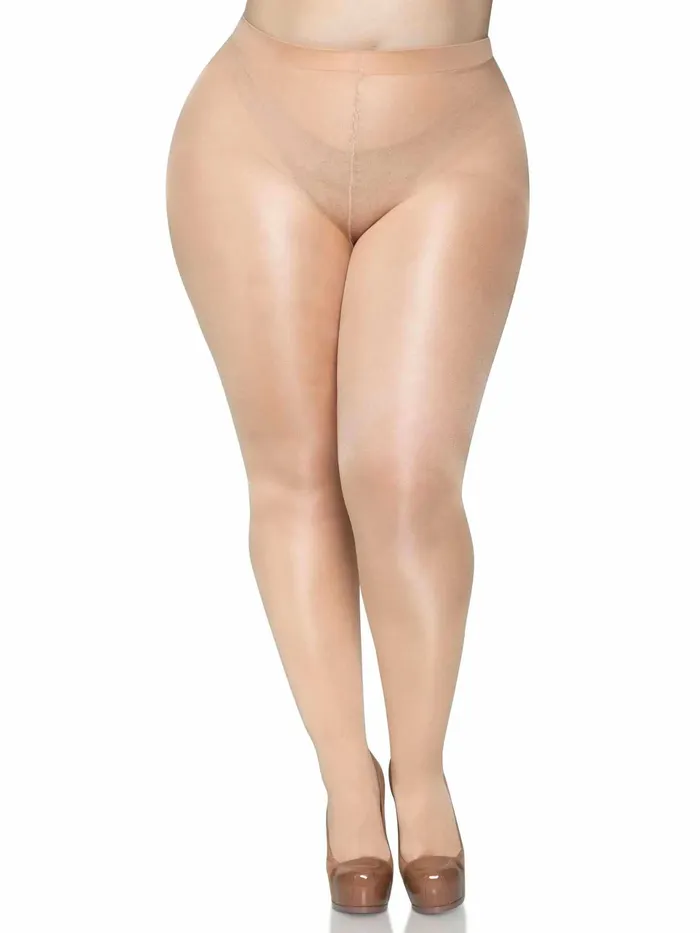 Suki Plus Sheer Tights Queen Nude Leg Avenue Vibrators