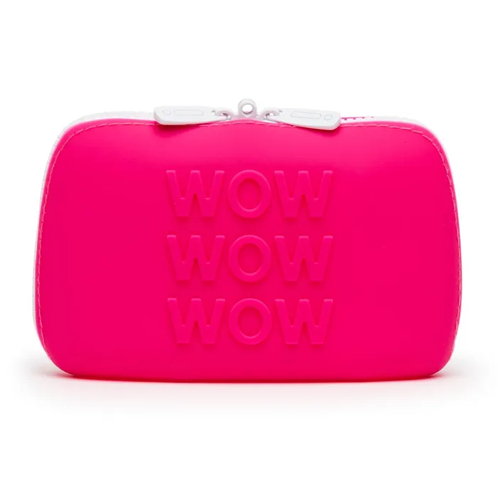 Vibrators Happy Rabbit WOW Zip Storage Bag Small Pink ItsForMyFriend
