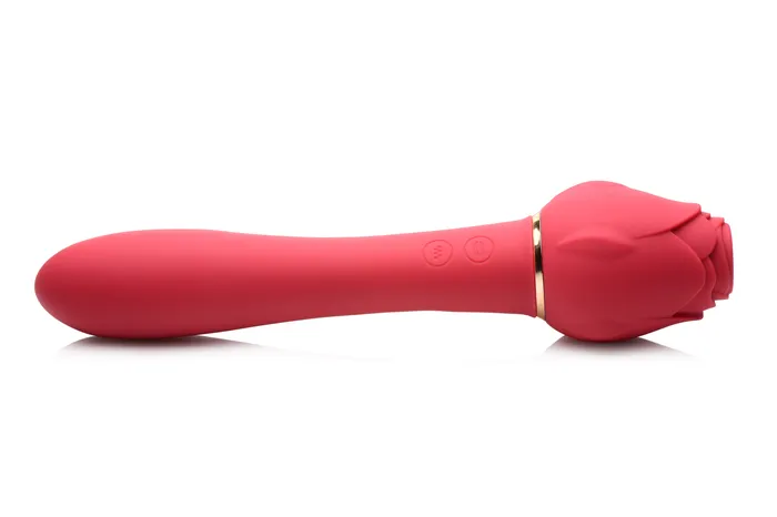 XR Brands Bloomgasm Sweet Heart Rose 5x Suction Rose and 10x Vibrator Pink Vibrators