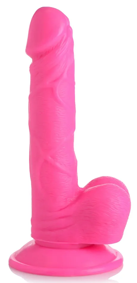 XR Brands Dildos Pop Pecker 65 Inch Dildo With Balls Pink
