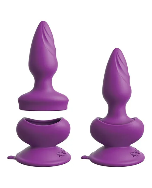3 Some 3Some Wall Banger Silicone Rechargeable Remote Control Anal Plug Purple Anal