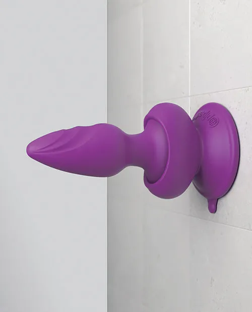 3 Some 3Some Wall Banger Silicone Rechargeable Remote Control Anal Plug Purple Anal