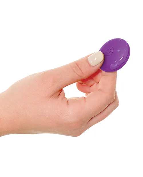 3some Female Sex Toys 3Some Total Ecstasy Silicone Rechargeable Vibrator with Remote Control Purple