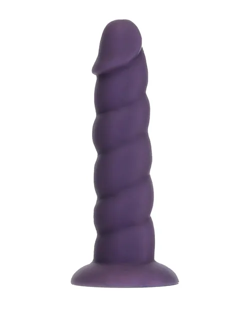 Addiction Fantasy Unicorn Silicone Dildo 7in Purple Addiction Dildos