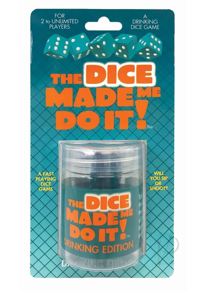 Adult Party And Games Male Sex Toys The Dice Made Me Do It Drinking Edition