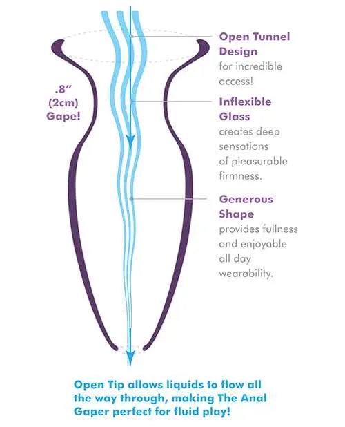 Anal Anal Fantasy Elite Anal Fantasy Elite Beginners Anal Gaper Glass Open Tunnel