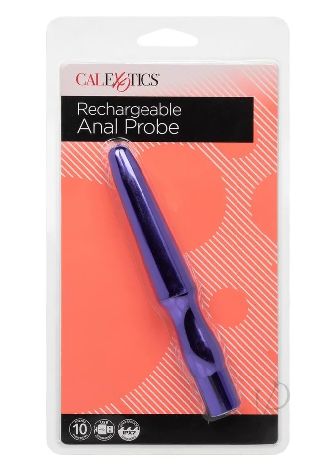 Anal Anal Toys Rechargeable Silicone Anal Probe Purple Anal