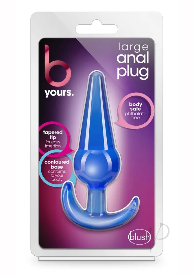 Anal B Yours Butt Plug Large Blue B Yours
