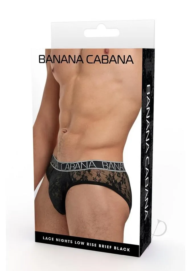 Anal Banana Cabana Lace Nights Low Rise Brief MediumLarge Black Banana Cabana Anal Banana Cabana Lace Nights Low Rise Brief MediumLarge Black Banana Cabana