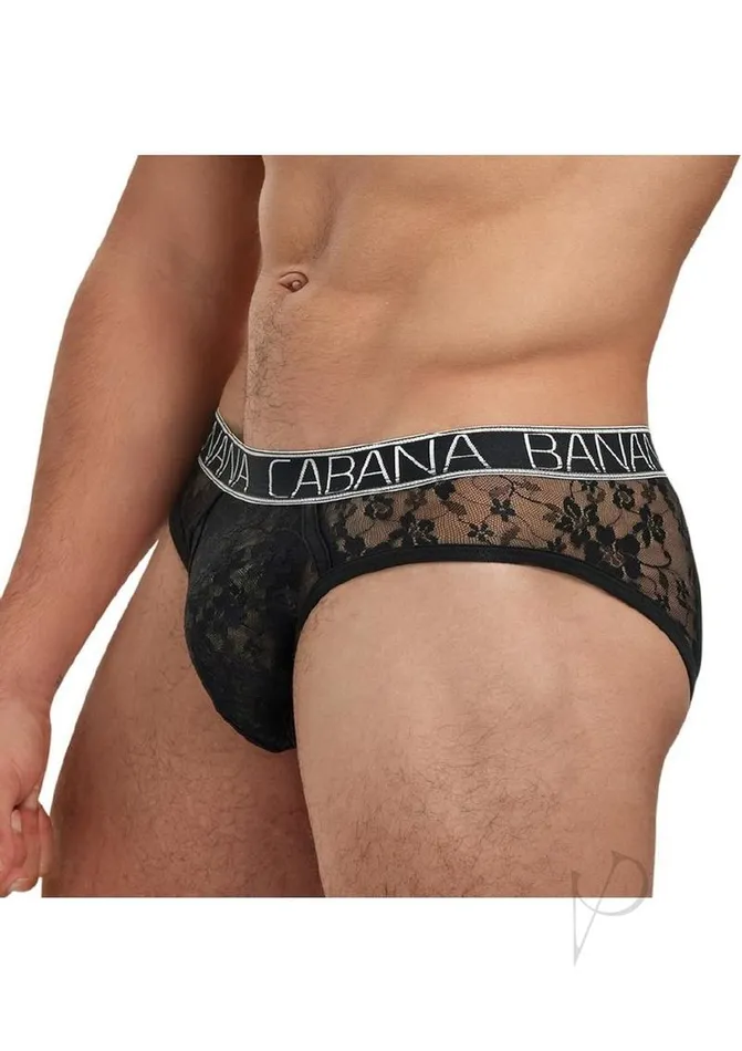 Anal Banana Cabana Lace Nights Low Rise Brief MediumLarge Black Banana Cabana Anal Banana Cabana Lace Nights Low Rise Brief MediumLarge Black Banana Cabana