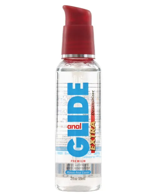 Anal Body Action Anal Glide Anal Desensitizer Water Based Lubricant 2oz Body Action Products