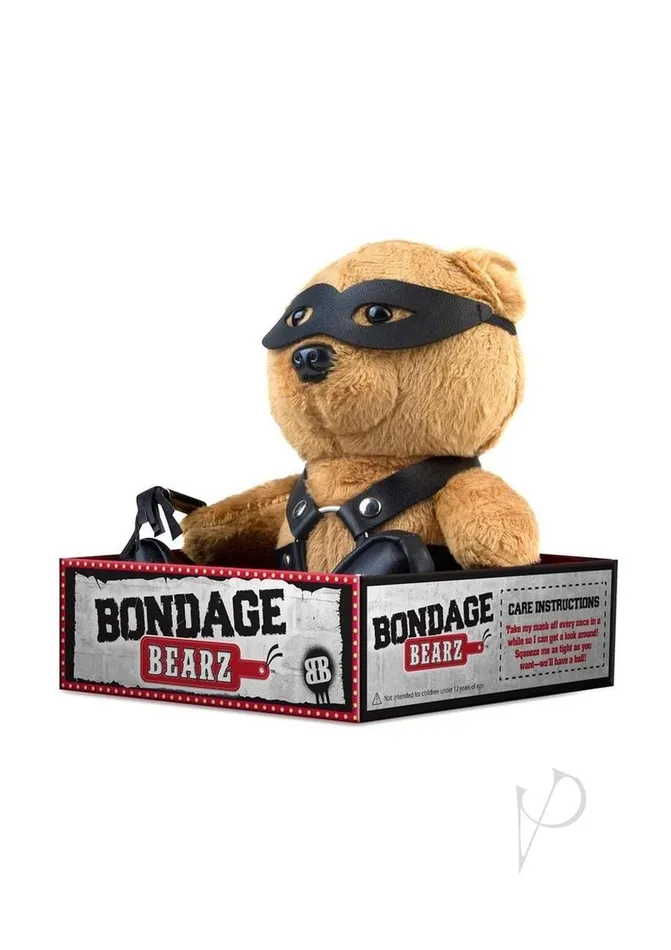 Anal Bondage Bearz Bondage Bearz Freddie Flogger Stuffed Animal BrownBlack