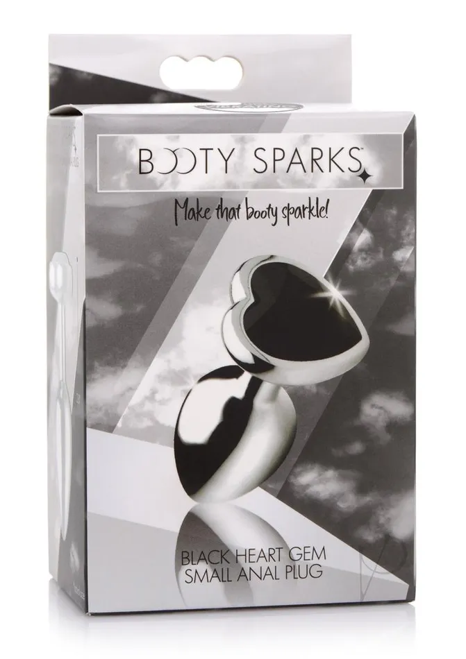 Anal Booty Sparks Booty Sparks Gemstones Black Heart Anal Plug Small Black Anal Booty Sparks Booty Sparks Gemstones Black Heart Anal Plug Small Black