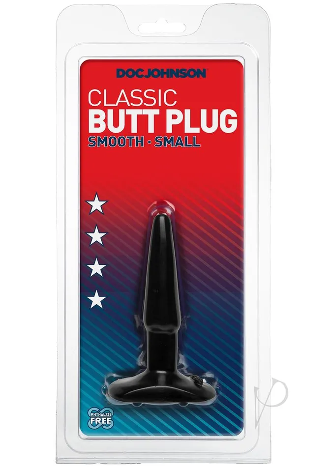 Anal Doc Johnson Doc Johnson Classic Butt Plug Small Black