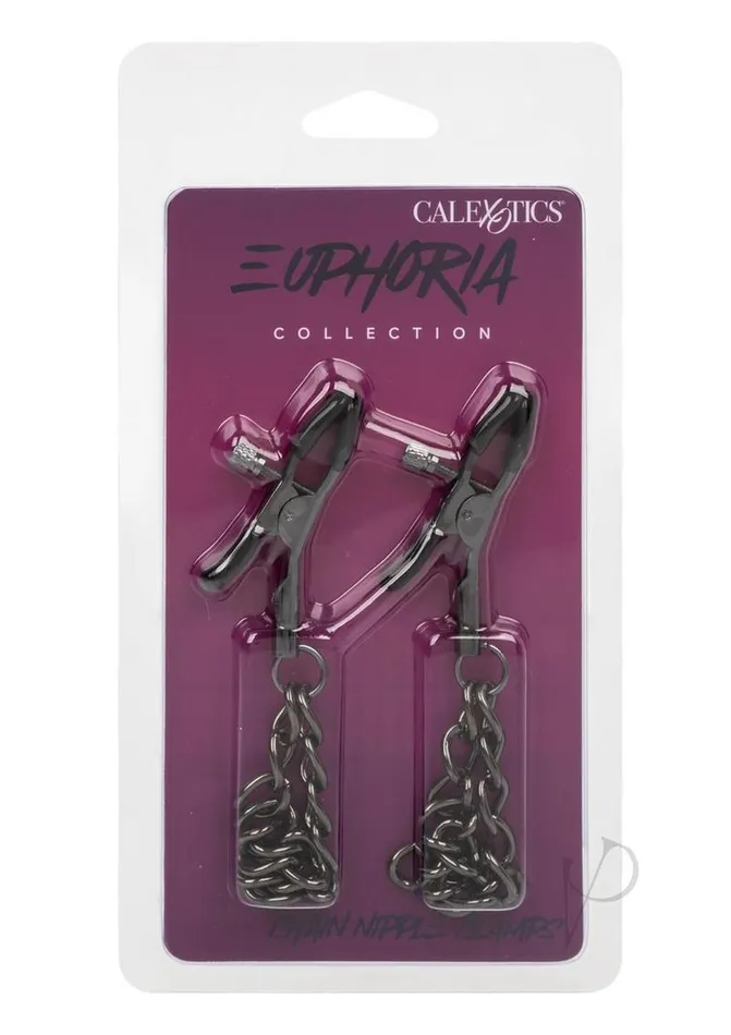 Anal Euphoria Euphoria Collection Chain Nipple Clamps Black