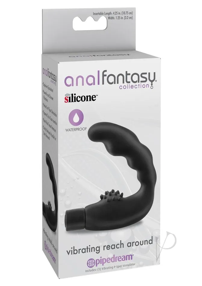 Anal Fantasy Collection Anal Anal Fantasy Collection Vibrating Reach Around Silicone Prostate Massager Black Anal Fantasy Collection Anal Anal Fantasy Collection Vibrating Reach Around Silicone Prostate Massager Black
