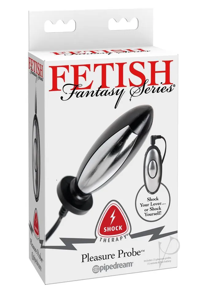Anal Fetish Fantasy Series Fetish Fantasy Series Shock Therapy Pleasure Probe with Power Unit Black and Silver Anal Fetish Fantasy Series Fetish Fantasy Series Shock Therapy Pleasure Probe with Power Unit Black and Silver