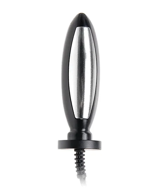 Anal Fetish Fantasy Series Fetish Fantasy Series Shock Therapy Pleasure Probe with Power Unit Black and Silver