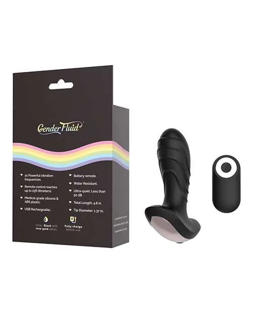Anal Gender Fluid Gender Fluid Buzz Anal Vibe wRemote Black