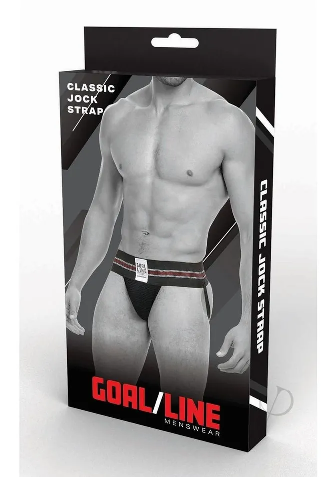 Anal Goal Line Class Jockstrap SmallMedium Black Goal Line