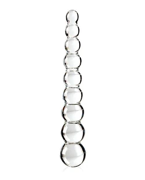 Anal Icicles No 2 Beaded Glass Anal Probe Clear Icicles