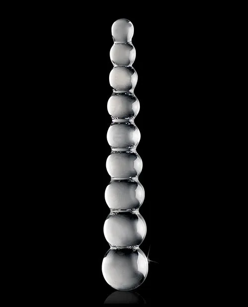 Anal Icicles No 2 Beaded Glass Anal Probe Clear Icicles