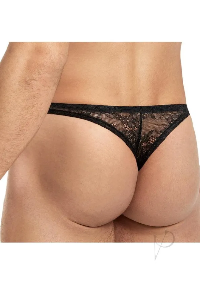Anal Lace King Lace King Lace Bikini SmallMedium Black