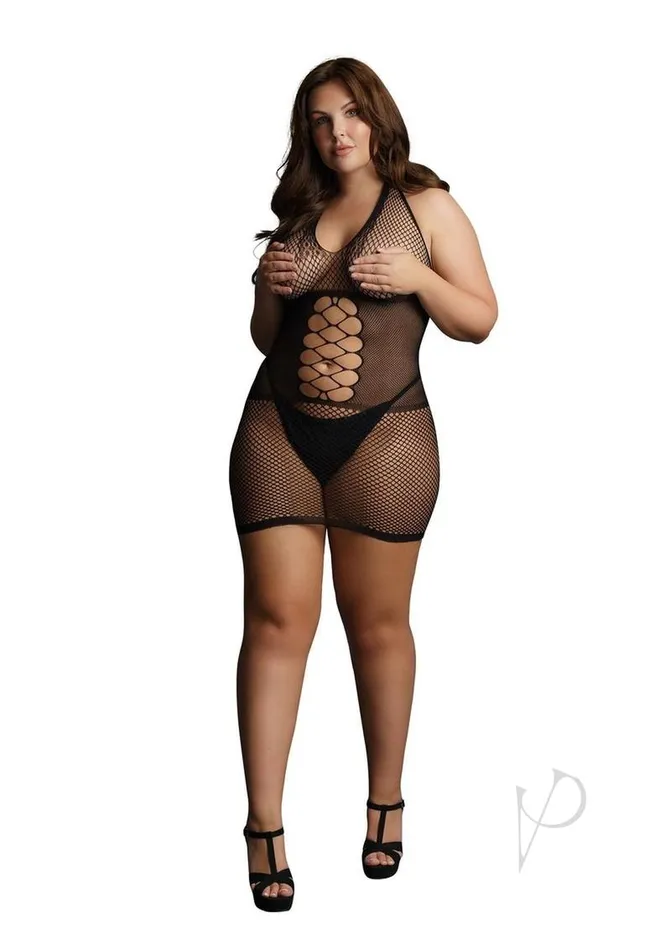 Anal Le Desir Le Desir PeekABoo Fishnet Dress Queen Black Anal Le Desir Le Desir PeekABoo Fishnet Dress Queen Black