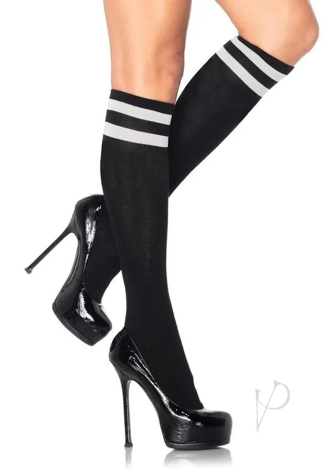 Anal Leg Avenue Leg Avenue Athletic Knee High OS Black