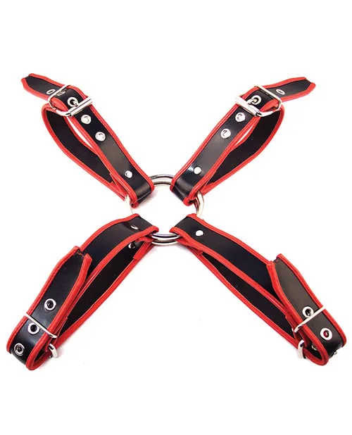 Anal Rouge Chest Harness Large BlackRed Rouge