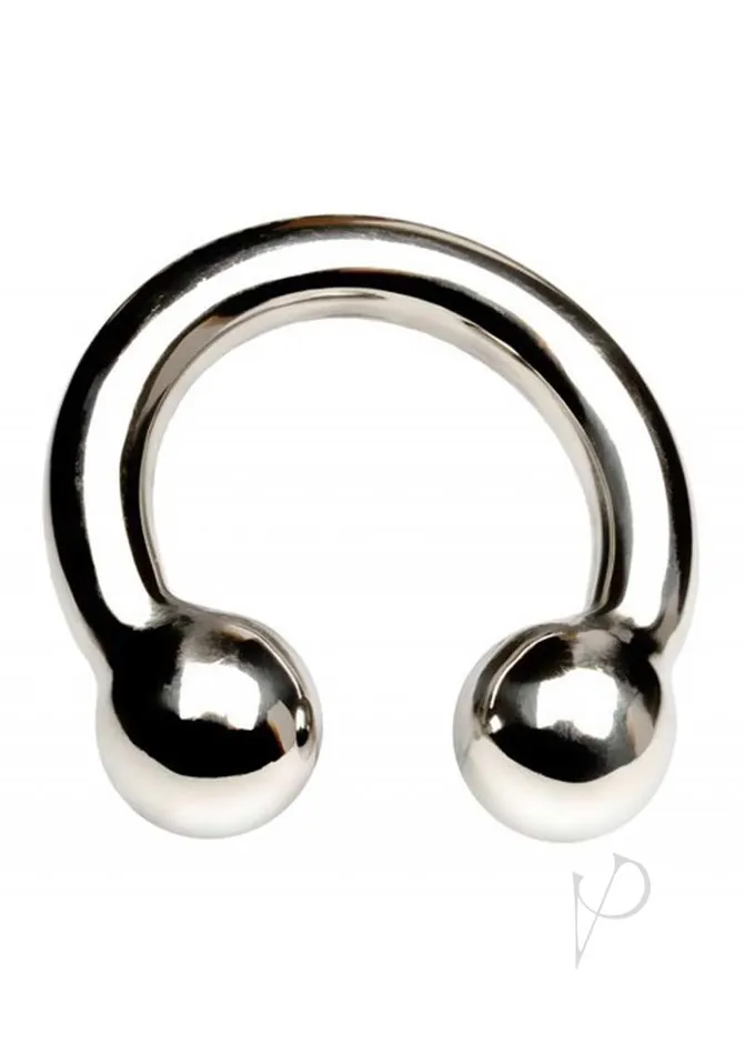 Anal Rouge Rouge Stainless Steel Play Horseshoe Cockring 50 Millimeters Silver Anal Rouge Rouge Stainless Steel Play Horseshoe Cockring 50 Millimeters Silver