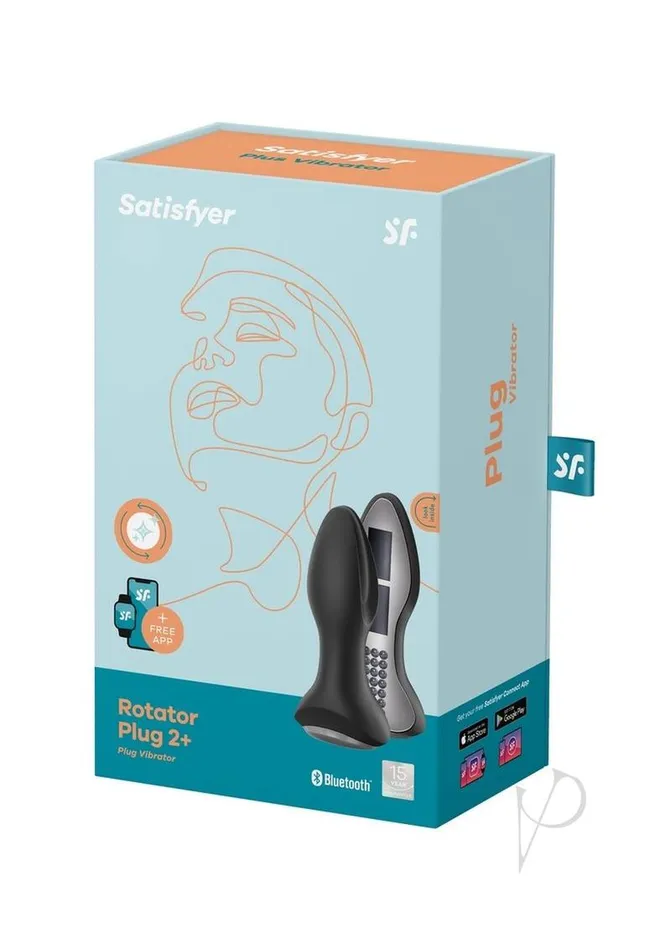 Anal Satisfyer Satisfyer Rotator Plug 2 Silicone Vibrating Double Anal Stimulator Black Anal Satisfyer Satisfyer Rotator Plug 2 Silicone Vibrating Double Anal Stimulator Black