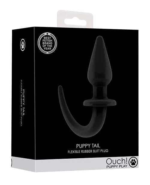 Anal Shots Ouch Puppy Play Tail Butt Plug Black Ouch Anal Shots Ouch Puppy Play Tail Butt Plug Black Ouch