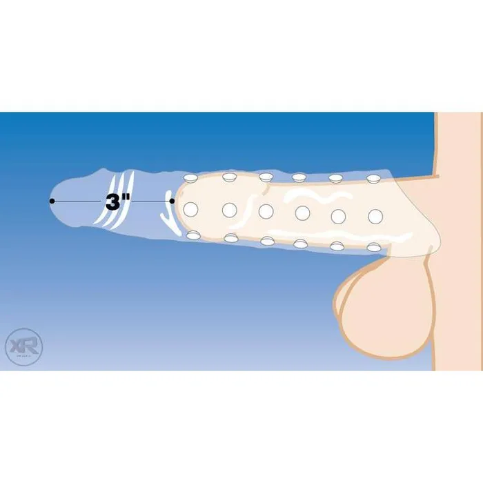 Anal Size Matters 3 Inch Clear Extender Sleeve