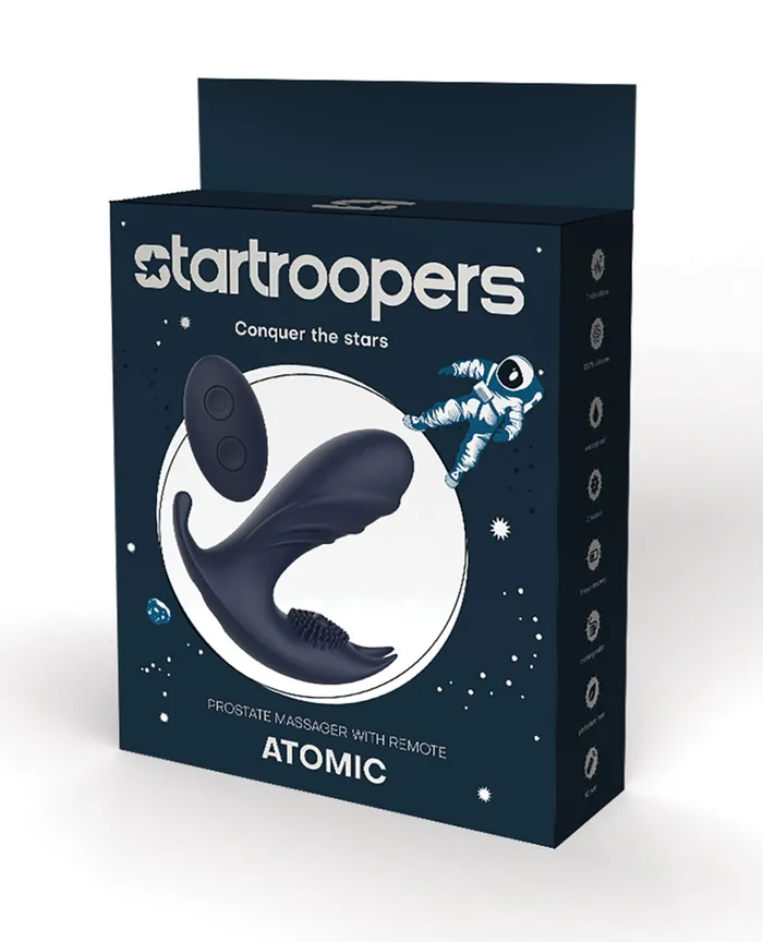 Anal Star Troopers Star Troopers Atomic Prostate Massager wRemote Black