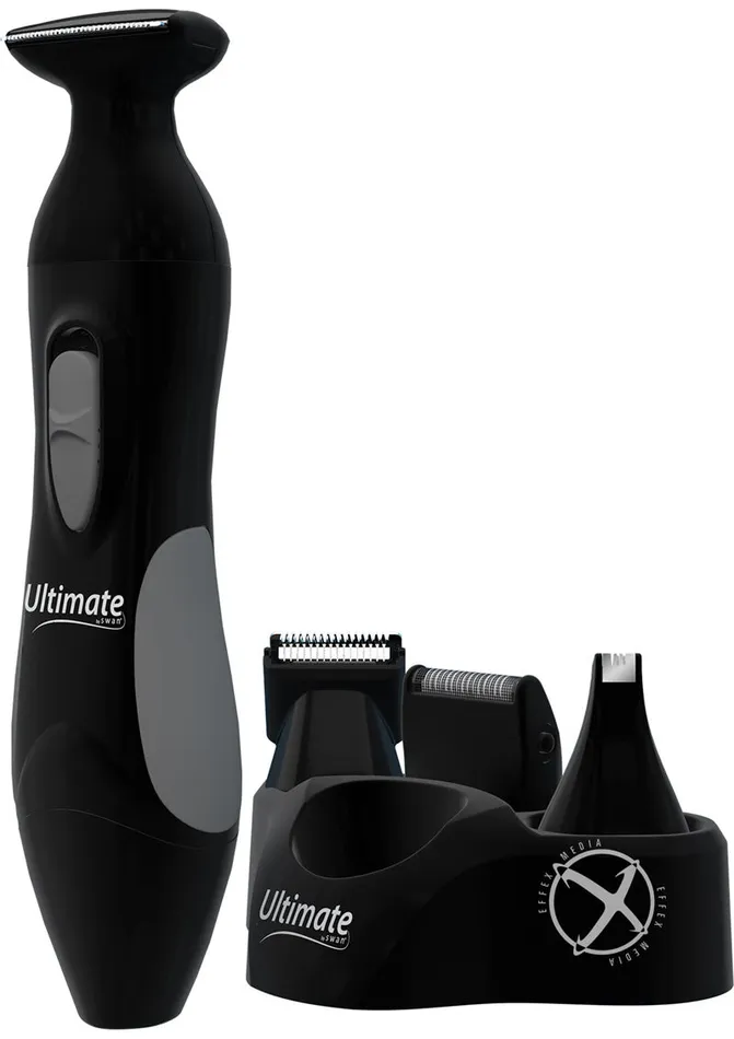 Anal Swan Swan The All In One Ultimate Personal Shaver Kit For Men Black
