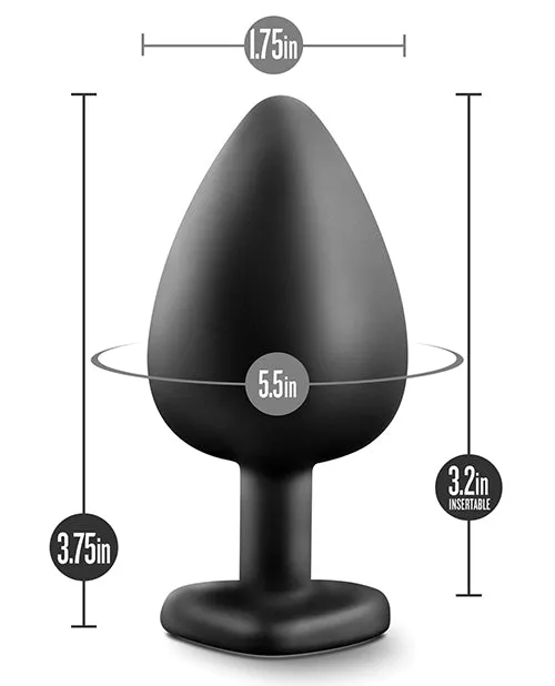 Anal Temptasia Temptasia Bling Plug Silicone Butt Plug Large Black Anal Temptasia Temptasia Bling Plug Silicone Butt Plug Large Black